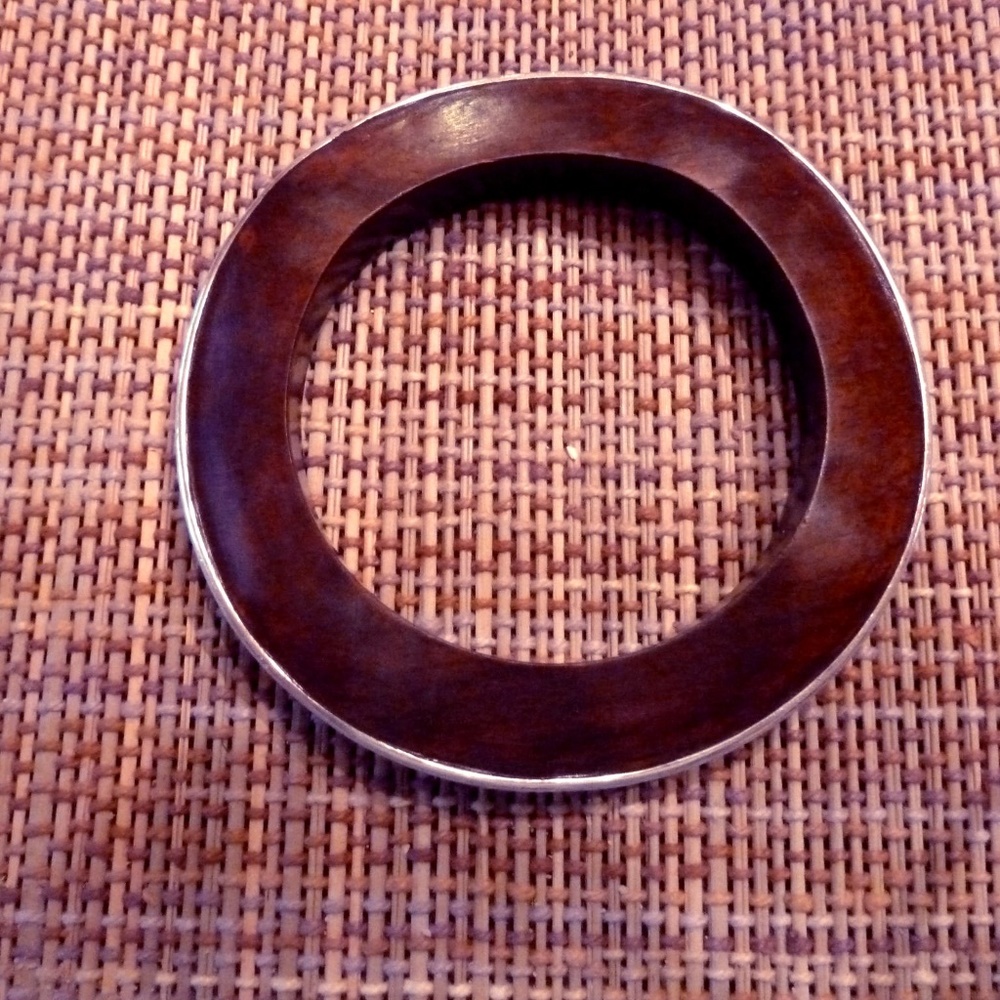 Silpada Wooden and Sterling Silver  Bracelet